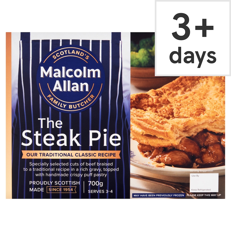 Malcolm Allan Steak Pie 700G