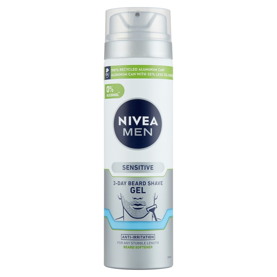 image 1 of NIVEA MEN Sensitive 3-Day Beard Shaving Gel 200 ml