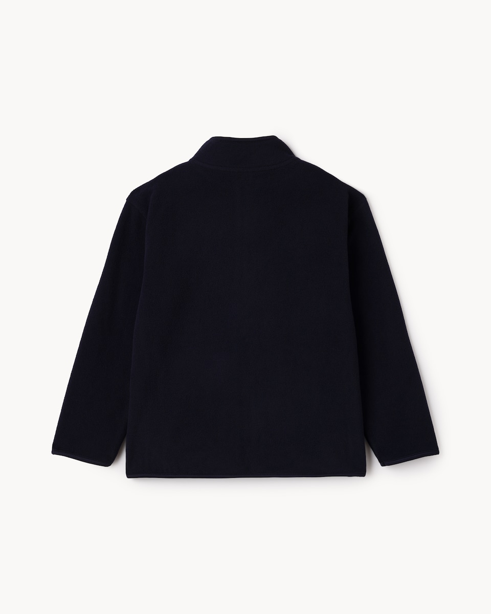image 1 of F&F School Unisex Zip Up Fleece Jacket in Navy