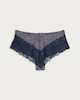 image 5 of F&F 3-Pack Microfibre Lace Trim Spot Print Knickers in Multi