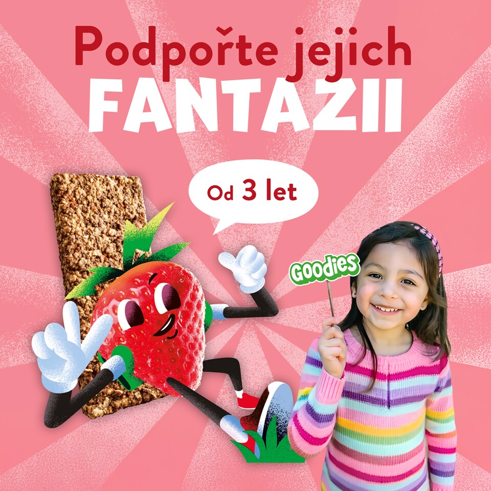 Obrázek 1 pro produkt Goodies ovesná tyčinka jahody a jablko 23g