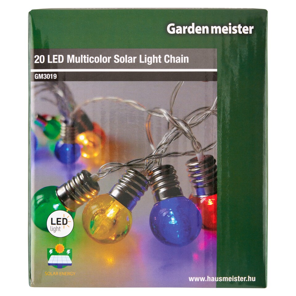 Garden meister GM3019 20 LED Multicolor Solar Light Chain