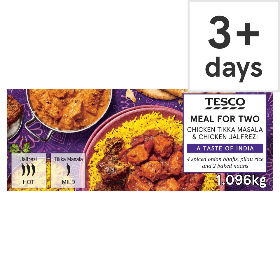Tesco Chicken Tikka & Jalfrezi Meal Box 1.096kg