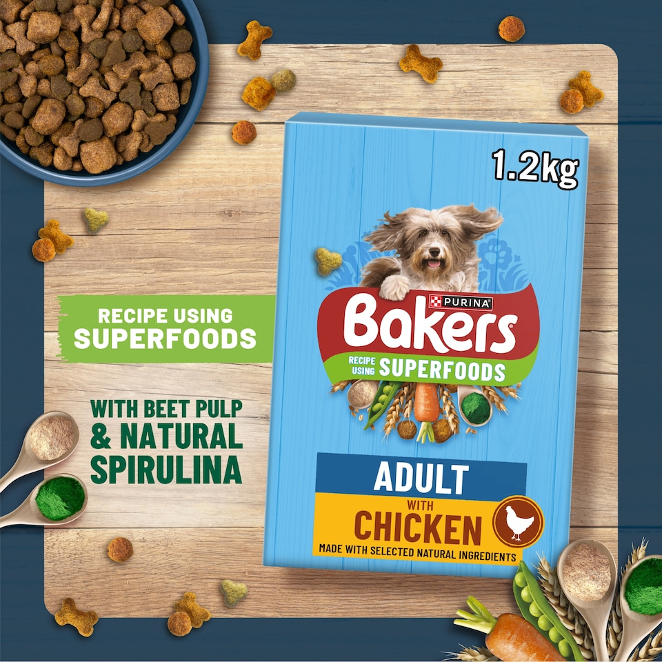 image 1 of Bakers Dog Food Beef & Vegetable 3Kg