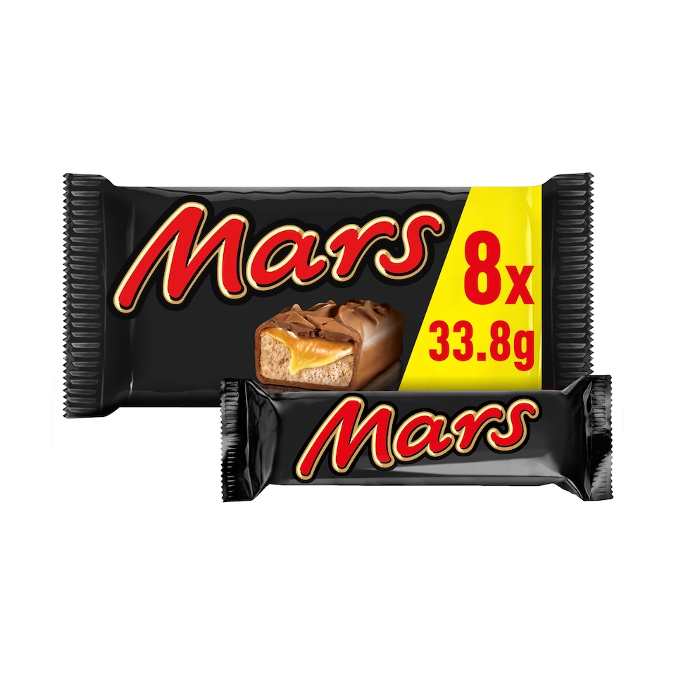 Mars Milk Chocolate Snacksize Bars Multipack 8 x 33.8g