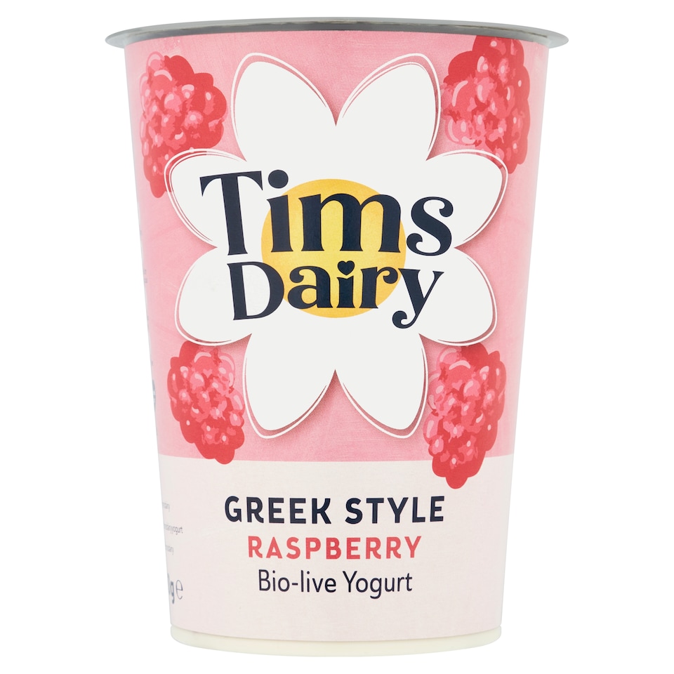 Tims Raspberry Greek Family Yogurt 450g