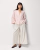 image 1 of F&F Textured Button Up V Neck Blouse in Pink