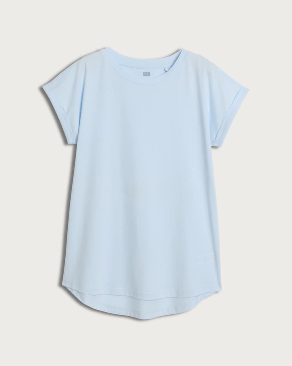image 1 of F&F Pure Cotton Short Sleeved T-Shirt in Blue