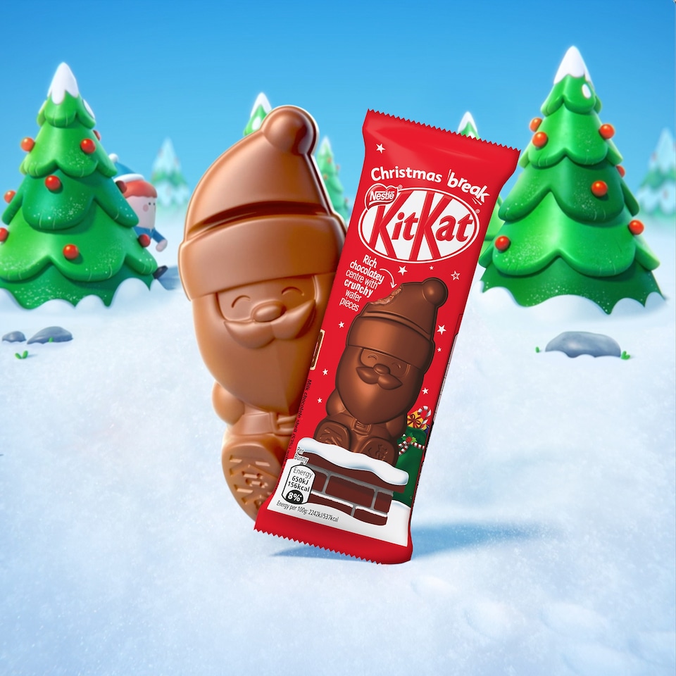 image 1 of Kit Kat Milk Chocolate Santa 29G