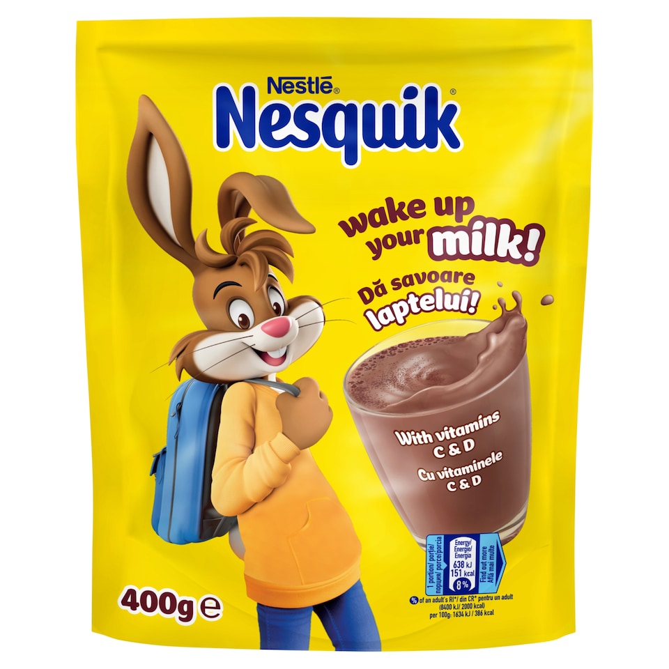 NESQUIK Soluble Cocoa Drink with Vitamins C and D 400g