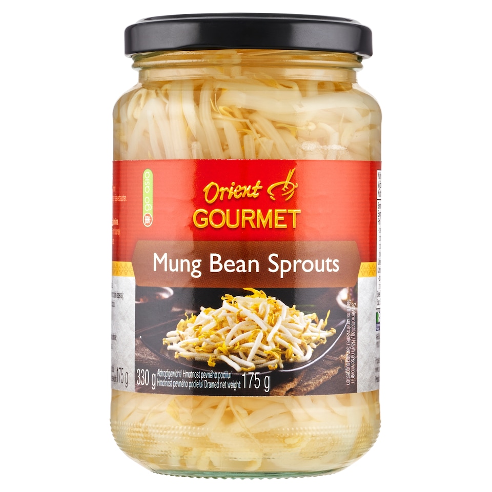 Obrázek 1 pro produkt Orient Gourmet Klíčky fazolí mungo v mírně kyselém nálevu 330g