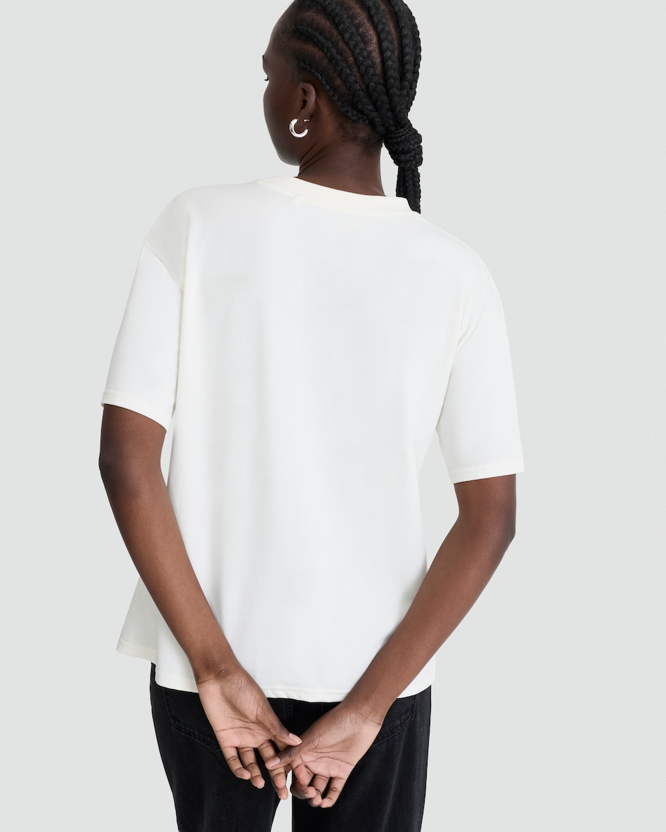 image 1 of Jaws Movie Poster Pure Cotton T-Shirt in White