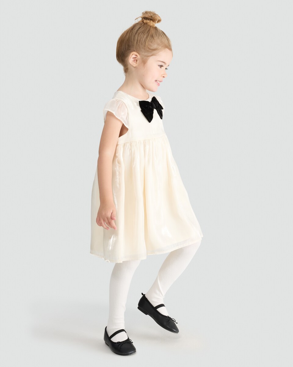 image 1 of F&F x Samantha Faiers Dress and Tights Set in White