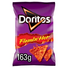Doritos Extra Flamin' Hot Tortilla Chips 163g
