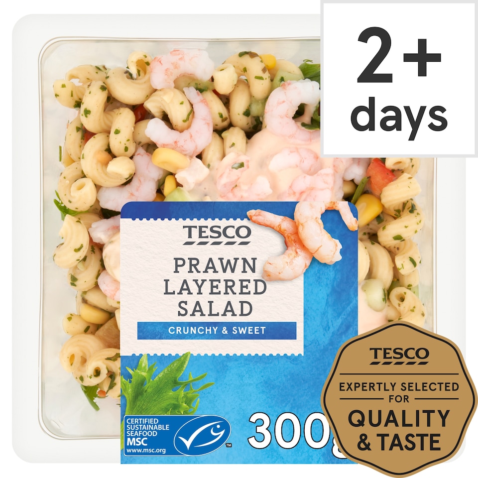 Tesco Prawn Layered Salad 300G