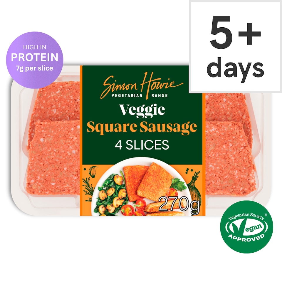 image 1 of Simon Howie Vegetarian Square Sausages 270G
