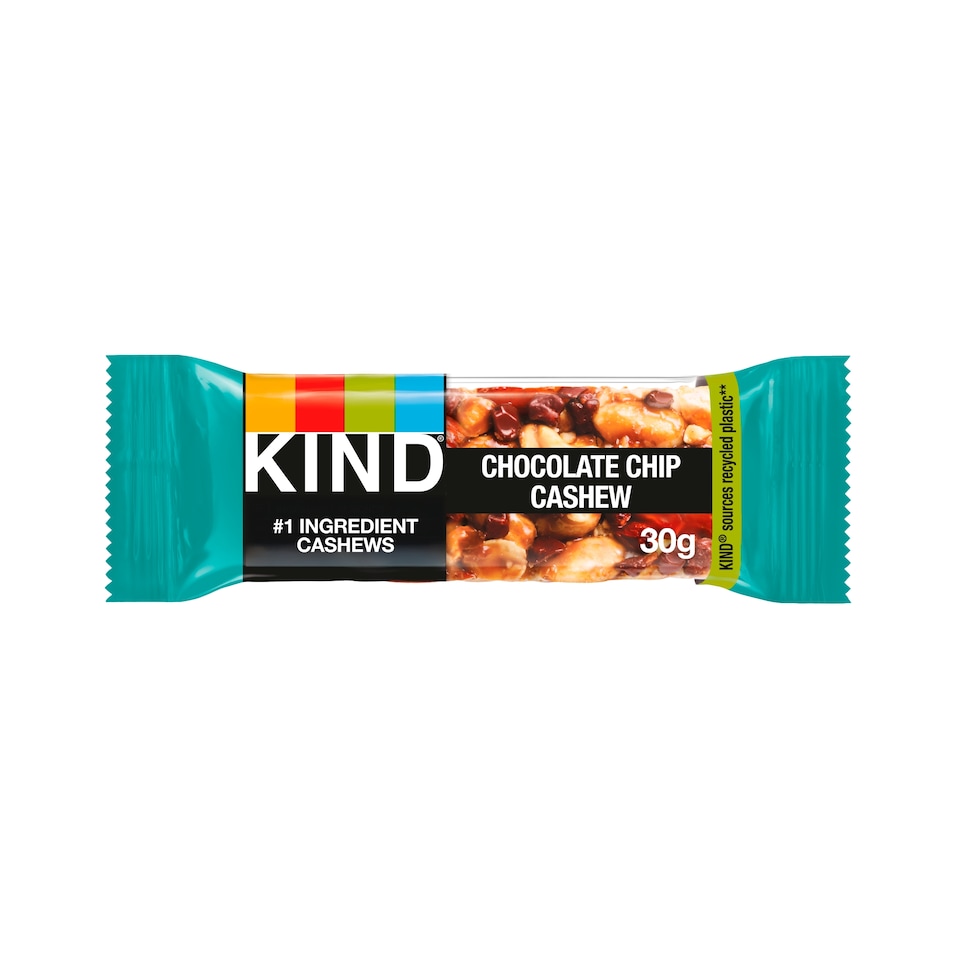 image 1 of Kind Chocolate Chip Cashew & Mixed Nut Bar 3 x 30g