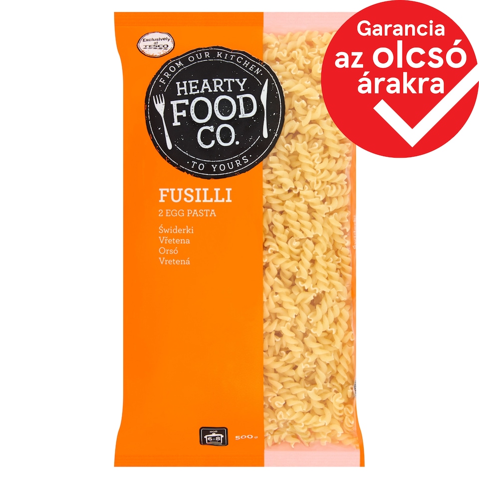 Hearty Food Co. Fusilli 2 Egg Pasta 500 g