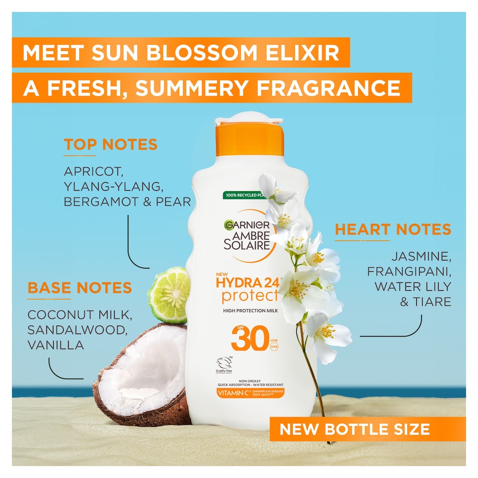 image 1 of Garnier Ambre Solaire Hydra 24h protect Lotion SPF30 400ml 