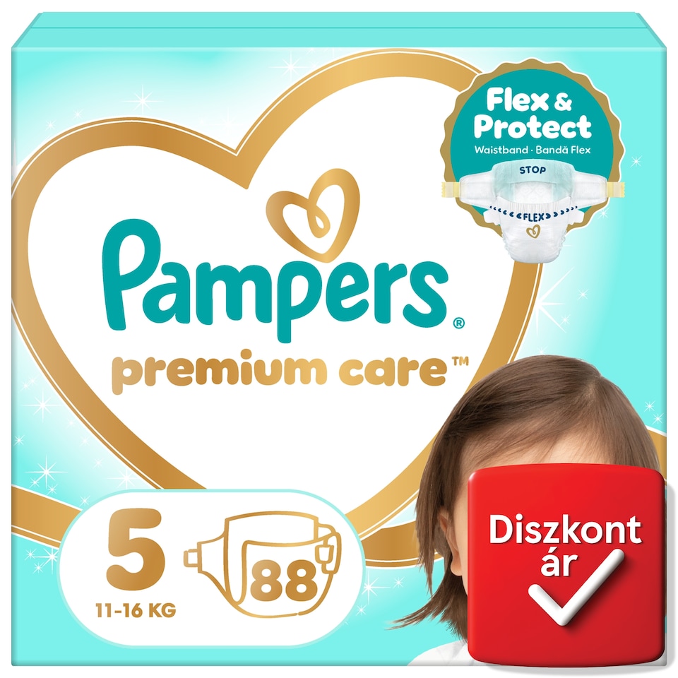Pampers Premium Care Pelenka, Méret: 5, 88 db, 11kg-16kg  1. kép