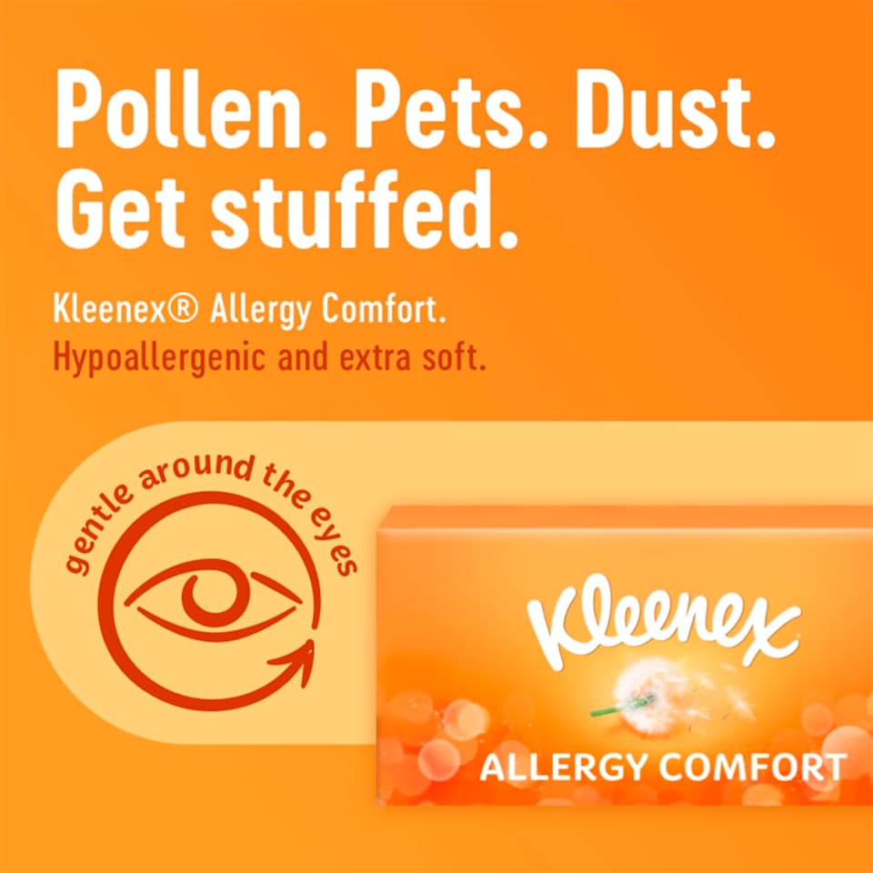 image 1 of Kleenex Allergy Comfort Tissues Twin Box 112 Sheets