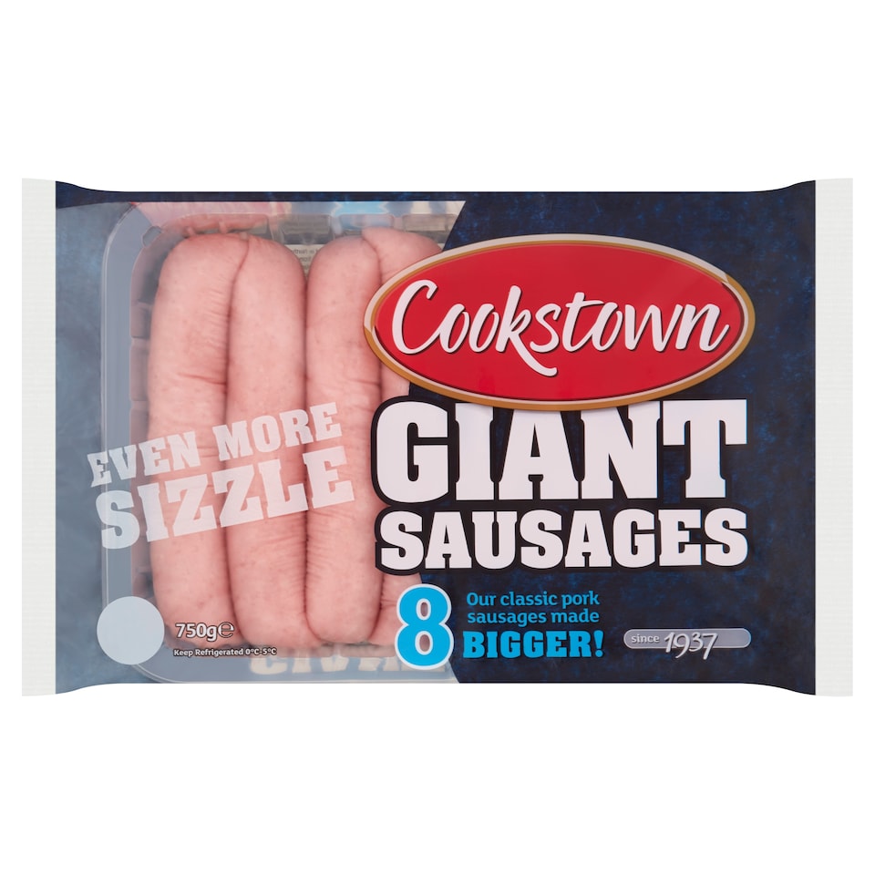 Cookstown Giant Pork Sausages 750G