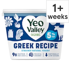 Yeo Valley Organic 5% Greek Recipe Yogurt 450g