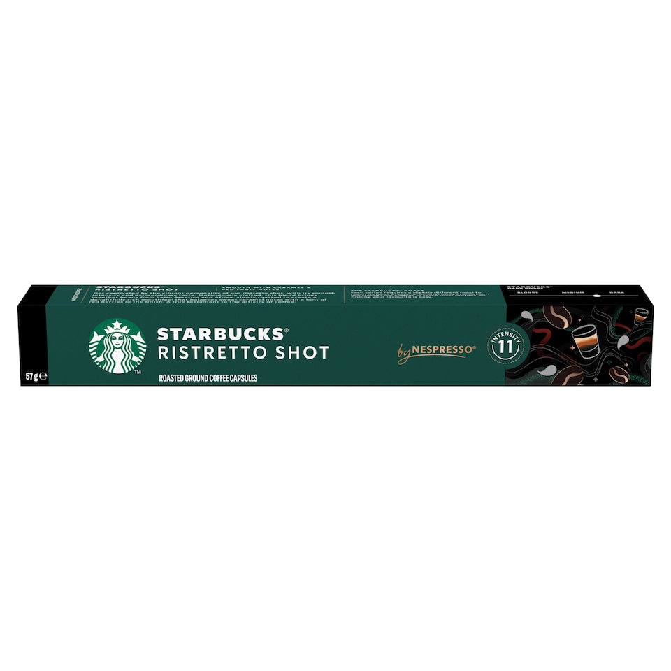 STARBUCKS RISTRETTO SHOT by NESPRESSO Dark roast Kávové kapsuly, 10 kapsúl v balení