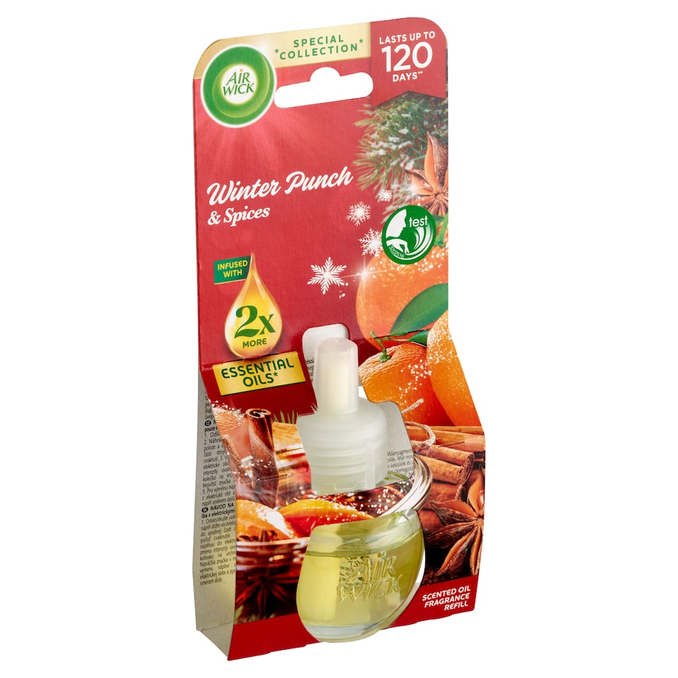 Air Wick Gyümölcsös Téli Puncs elektromos utántöltő légfrissítő készülékhez 19 ml