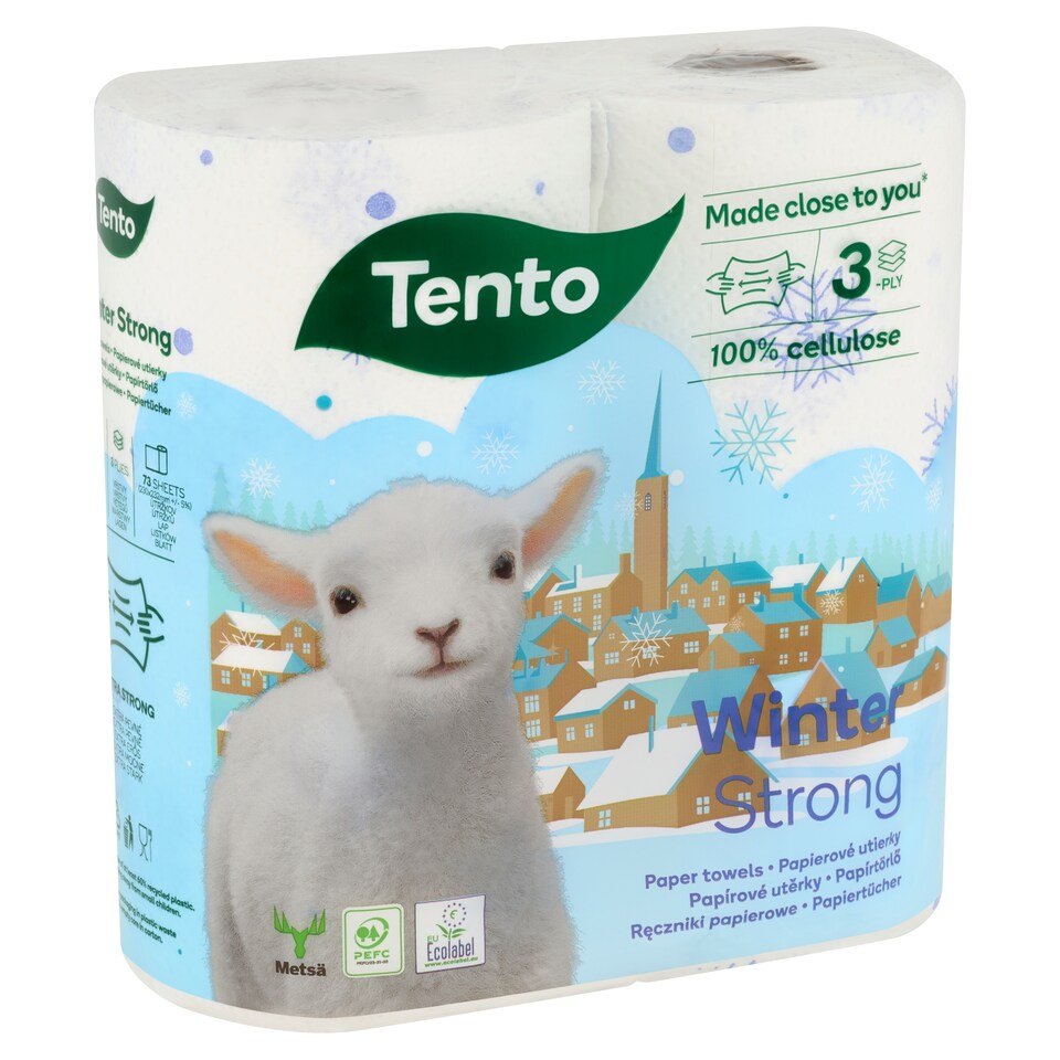 Tento Winter Strong papírtörlő 3 rétegű 2 tekercs  1. kép