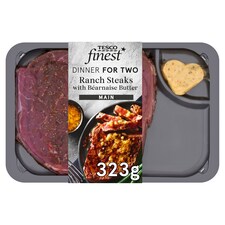 TESCO FINEST RANCH STEAK WITH BEARNAISE BUTTER 323G