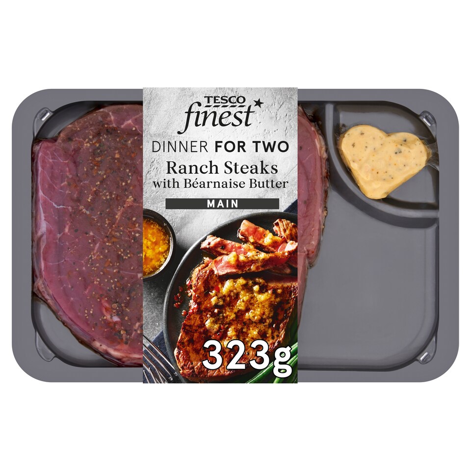 TESCO FINEST RANCH STEAK WITH BEARNAISE BUTTER 323G