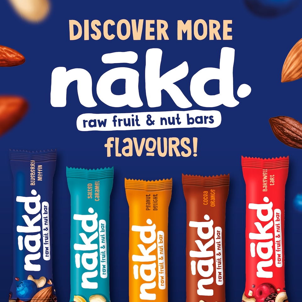 image 1 of Nakd Blueberry Muffin Raw Fruit & Nut Bar 4x35g
