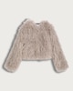 image 5 of The F&F Edit Faux Fur Cropped Jacket in Grey