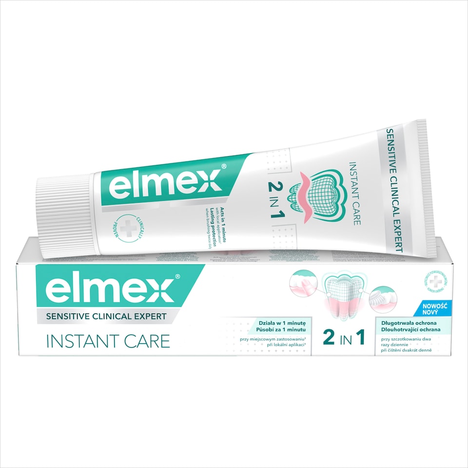 Obrázek 1 pro produkt Zubní pasta elmex Sensitive Clinical Expert Instant Care 2v1