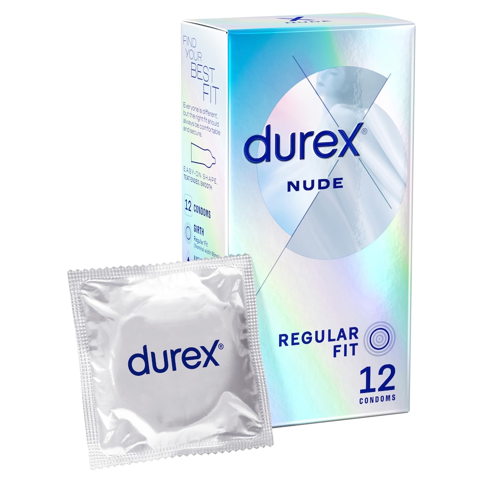 image 1 of Durex Nude Condoms Ultra Thin Enhanced Sensitivity Regular Fit 12s
