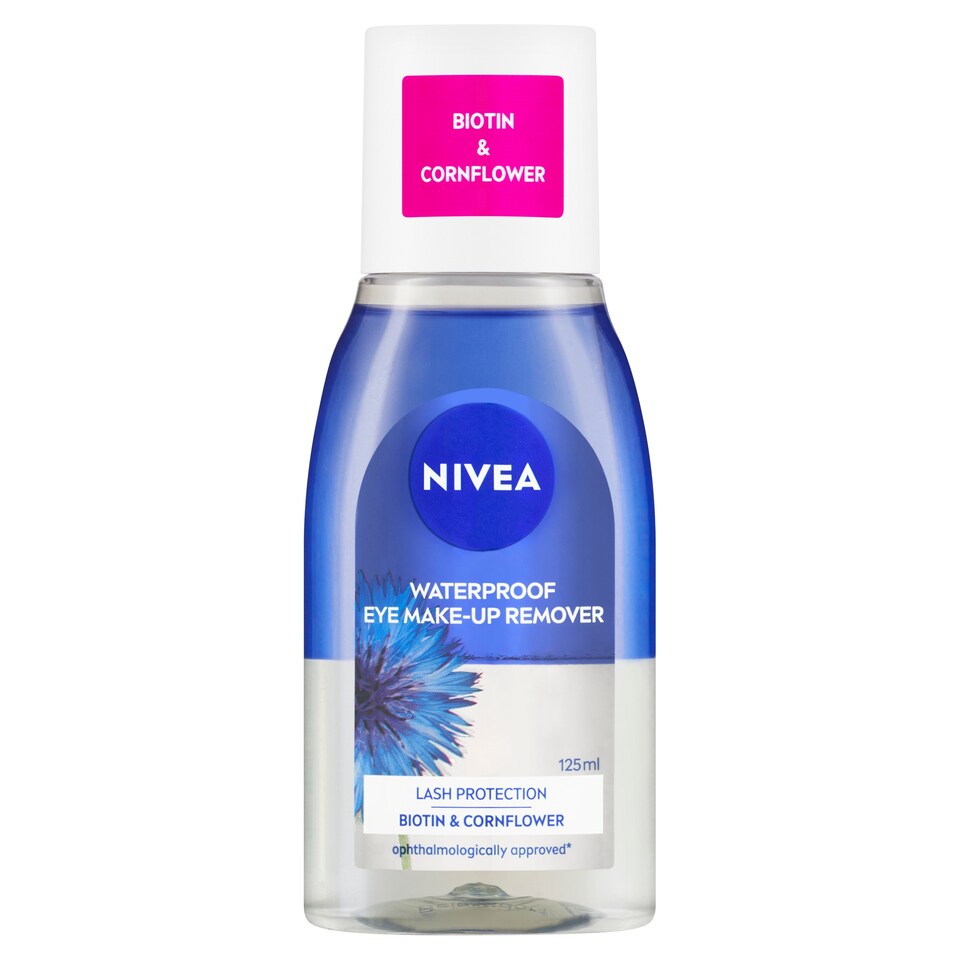 image 1 of Nivea Two-Phase Waterproof Eye Make-Up Remover with Biotin 125 ml