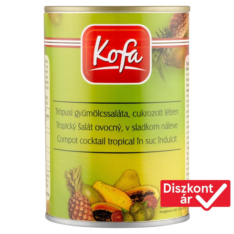 image 1 of Kofa Tropical Fruit Salad, Candied Juice 410 g