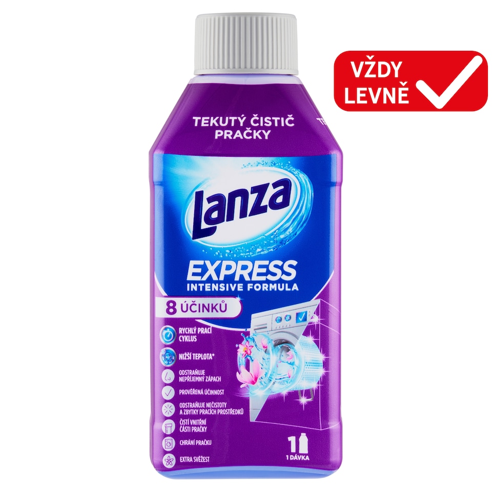 Obrázek 1 pro produkt Lanza Tekutý čistič pračky Express 250ml