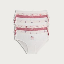 F&F Girls 10-Pack Pure Cotton Fairy Print Briefs in Multi