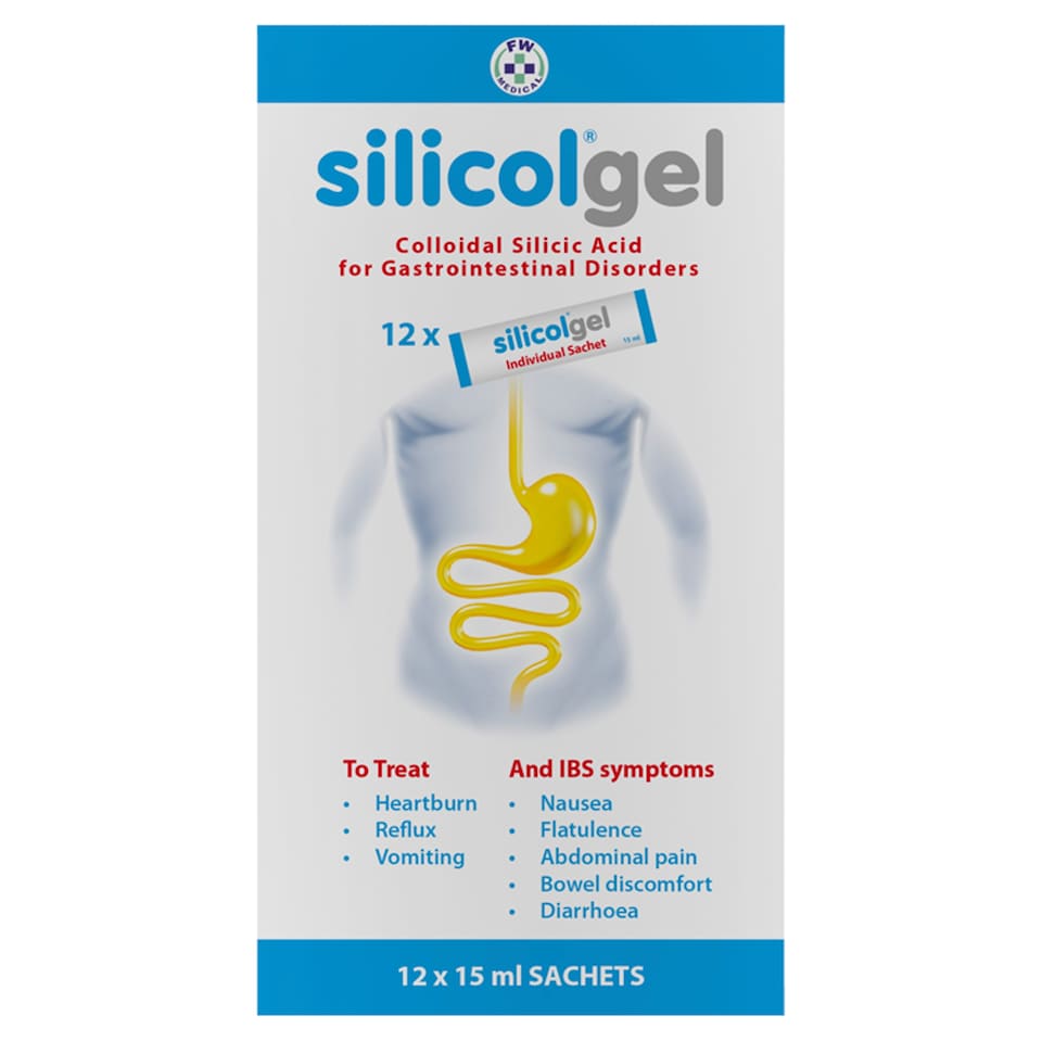 Silicolgel sachets for IBS symptoms and Gastrointestinal Disorders 12 x 15ml 