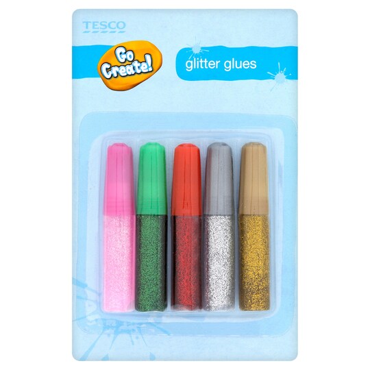 T. CRAFT GLITTER GLUES 4 PK (5.5ML) Tesco Groceries