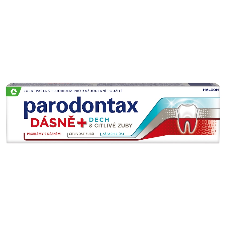 Obrázek 1 pro produkt Parodontax Dásně + dech & citlivé zuby zubní pasta s fluoridem 75ml