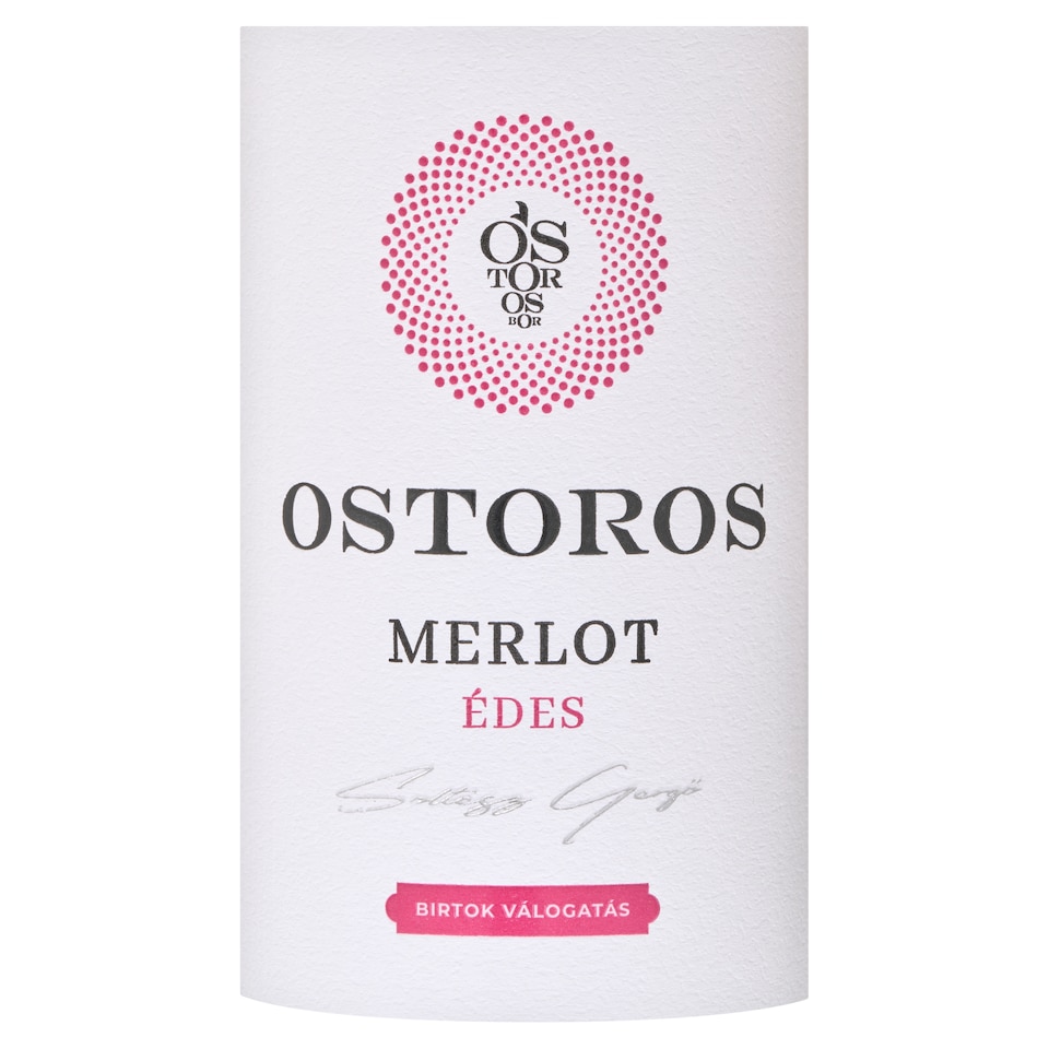 image 1 of Ostorosbor Felső-Magyarországi Merlot Sweet Red Wine 10,5% 750 ml