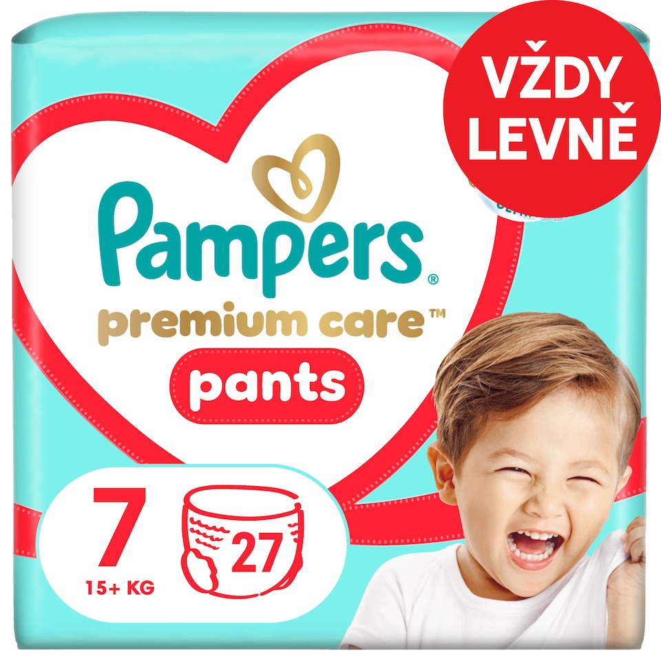 image 1 of Pampers Premium Care Pants Size 7, 27 Diapers, 15kg+