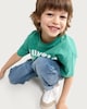 image 2 of F&F Boys Pure Cotton Mummy's Little Man T-Shirt in Green