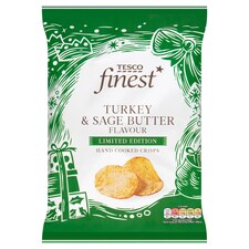 Tesco Finest Turkey & Sage Butter Flavour Crisps 150G
