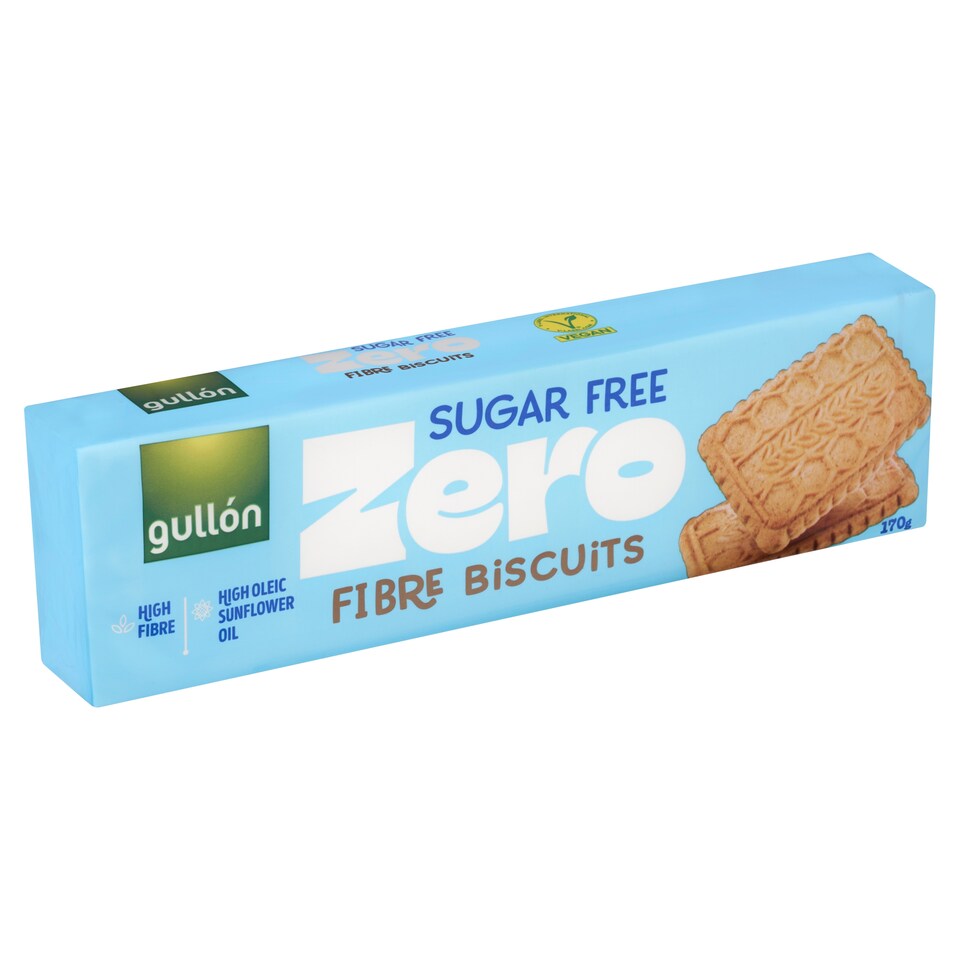 Gullón Zero sušenky s vlákninou bez cukrů 170g