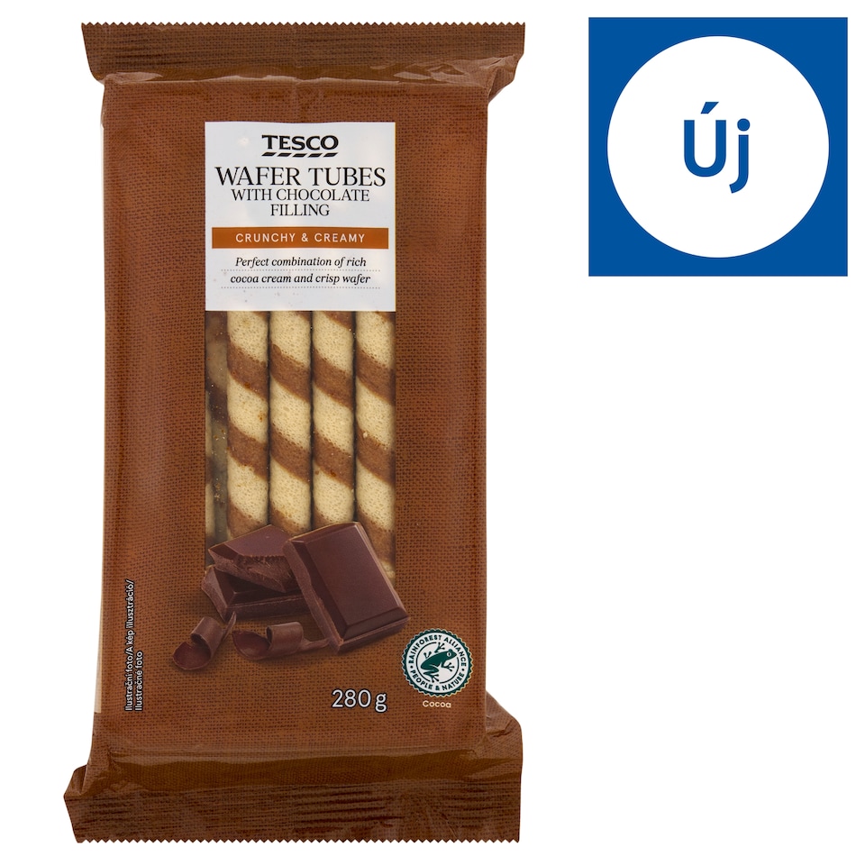 Tesco ostyatekercs csokoládé krémmel 280 g