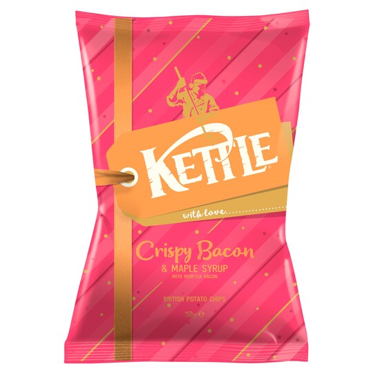 Kettle Chips Crispy Bacon 150G Tesco Groceries